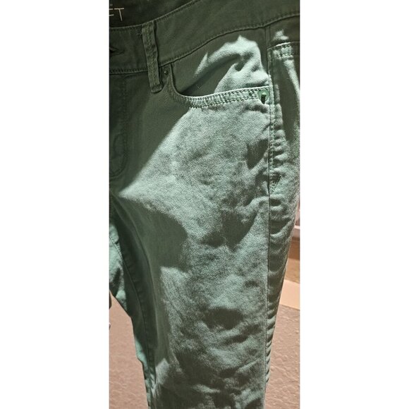 Ann Taylor Loft Women's Green Skinny Ankle Jeans Size 6 Cotton - Picture 8 of 9
